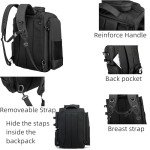 WANOON Fishing Backpack with Rod Holders, 4 Tackle Box and Waterproof Fishing Tackle Backpack