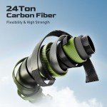 HANDING Pioneer Spinning Rod, Bass Fishing Rod with 24T Carbon Fiber, 7' MF Action M Power Spinning Fishing Rod EVA Handle, TS Ceramic Guides, 2 Pieces