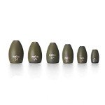 nako. Tungsten Flipping Weights Fishing Sinkers | Fishing Weights for Bass Fishing | Buck Pack (Green Pumpkin, 5/16 oz - 10 Pack)