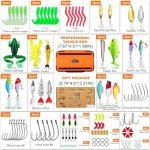 Fishing Lures Kit for Freshwater Tackle Box Kit for Bass Trout, Fathers Day Dad Gifts for Men Dad Husband Boys Beginner, Bait & Other Accessories Fishing Gear Gifts Ideas 105pcs Orange