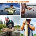 Fishing Lures Kit for Freshwater Tackle Box Kit for Bass Trout, Fathers Day Dad Gifts for Men Dad Husband Boys Beginner, Bait & Other Accessories Fishing Gear Gifts Ideas 105pcs Orange