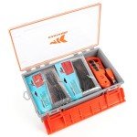 KastKing HyperSeal Waterproof Tackle Box, 3700 Deep Tackle Trays, Fishing Tackle Box Organizer With Exterior Stickers, Fishing Gear & Fishing Accessories Storage