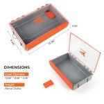 KastKing HyperSeal Waterproof Tackle Box, 3700 Deep Tackle Trays, Fishing Tackle Box Organizer With Exterior Stickers, Fishing Gear & Fishing Accessories Storage