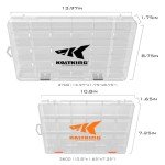 KastKing Tackle Boxes, Plastic Box, Plastic Storage Organizer Box with Removable Dividers - Fishing Tackle Storage - Box Organizer - 2 Packs /4 Packs Tackle Trays - Parts Box