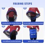 Foldable Fishing Net, Landing Fishing Pier Nets, Drop Net for Pulling Up Fish with Rope, Portable Bridge Fishing Net for Minnows, Crawfish, Shrimp