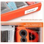 KastKing HyperSeal Waterproof Tackle Box, 3700 Deep Tackle Trays, Fishing Tackle Box Organizer With Exterior Stickers, Fishing Gear & Fishing Accessories Storage