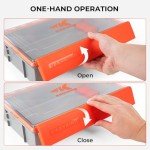 KastKing HyperSeal Waterproof Tackle Box, 3700 Deep Tackle Trays, Fishing Tackle Box Organizer With Exterior Stickers, Fishing Gear & Fishing Accessories Storage