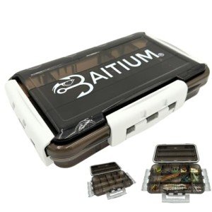Baitium XTRAseal Waterproof Fishing Tackle Box Organizer, Tackle Boxes With Dividers, Fishing Box, Tacklebox for Fishing, 3600 Tackle Tray 3700, Plastic Storage Organizer, Fishing Gear - 3600