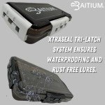 Baitium XTRAseal Waterproof Fishing Tackle Box Organizer, Tackle Boxes With Dividers, Fishing Box, Tacklebox for Fishing, 3600 Tackle Tray 3700, Plastic Storage Organizer, Fishing Gear - 3600