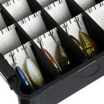 Evolution Fishing BallistiX HANGR 3.7D Tackle Tray - Waterproof, Angled Divider System, Anti-Corrosion, Single Latch, Clear Lid, Lure Box, Tackle Storage, Tackle Box Organizer