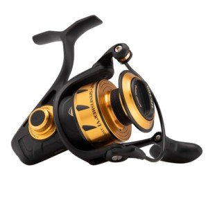 PENN Spinfisher VI Spinning Inshore Fishing Reel, HT-100 Front Drag, Max of 15lb | 6.8kg, Made with an All-Metal Reel Body and Spool Design, 3500, Black Gold