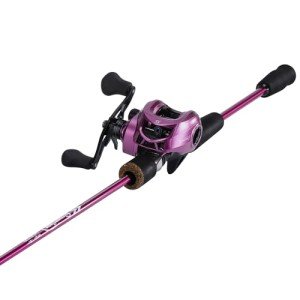 Sougayilang Baitcaster Reel and Fishing Rod Combo, 2-Piece Fishing Pole with Comfort EVA Grip Handle