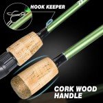 Sougayilang Fishing Rods,24 Ton Carbon Fiber Spinning Rod & Casting Rod Stainless Steel Guides,Lightweight Baitcasting Rod - Two Pieces- Casting- 6'0"
