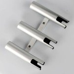 Marinebaby Fishing Boat Rod Holder Aluminum,3 Link Tube Aluminum Rod Rack, Suit Boats & Yacht