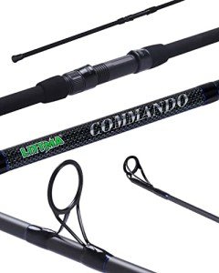 LITTMA Surf Spinning Rod - 9/10/11/12ft Graphite Saltwater Fishing Rod with Durable Stainless Steel Guides - Lightweight and Travel-Friendly Design for Beach and Surf Fishing