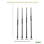 LITTMA Surf Spinning Rod - 9/10/11/12ft Graphite Saltwater Fishing Rod with Durable Stainless Steel Guides - Lightweight and Travel-Friendly Design for Beach and Surf Fishing
