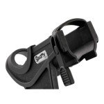 Scotty #280-BK Baitcaster/ Spinning Rod Holder w/ #241 Side Deck Mount (Black) Small