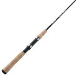 Shakespeare Micro 5' Spinning Rod, 2-Piece Fishing Rod, Graphite Composite Blank, Ultra Light Rod Power, Comfortable Full Cork Handle