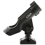 Scotty Quad Powerlock Rod Holder with 241 Side/Deck Mount, Black