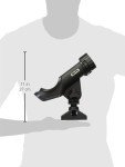 Scotty Quad Powerlock Rod Holder with 241 Side/Deck Mount, Black