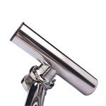 Boat Fishing Rod Holder, 316 Stainless Steel Rail Mount Fishing Rod Holder for Boat 1-1/4" to 2" Rail Stopper Cap at Bottom