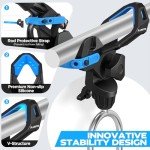 PLUSINNO 1/2/4 Pack Fishing Rod Holder for Ground, Upgraded Rod Holders for Bank Fishing, 360 Degree Adjustable Fishing Rod Holder Equipment, Fishing Gear Gifts for Men.