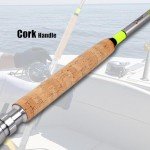 Fiblink 2-Piece Saltwater Offshore Trolling Rod Big Game Rod Conventional Boat Fishing Pole (6'6" - 2pc - 80-120lbs)