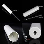 Fishing Rod Holder, 4 Pack Fishing Pole Holders Ground, Rod Holders for Bank Fishing, Beach Support Stand Reinforced PVC, 4 Free Alarm Bells