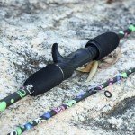 Sougayilang Fishing Rod, 2-Piece Fiber Glass Casting Rod with EVA Grip, Smooth Transition Fishing Pole- 6'0"