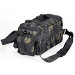 Sougayilang Fishing Tackle Bags with 3600 Tackle Tray - Fishing Tackle Storage Bags for Saltwater or Freshwater Fishing Gear - Padded Shoulder Strap - Tackle Box Bag Fishing Bag(Green)