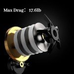 Lacusmall Baitcaster Reels, Fishing Reels with 7.2:1 Gear Ratio, Baitcasting Reel with Magnet Braking System, Bait Casters Reel,Smooth 17.6 LB Max Drag(Right Hand)