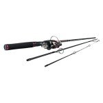 Shakespeare Ussptrvl664M/30Kit Ugly Stick Gx2 Travel Spinning Rod & Reel Combo (4 Piece), Medium/ 6'6" Packaging may vary