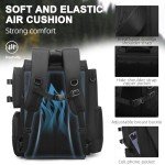 WANOON 42L Waterproof Fishing Bag with Rod Holder,A Movable Partition and An Insulated Liner, It Is also A Large Lightweight Hiking Backpack