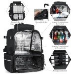 WANOON 42L Waterproof Fishing Bag with Rod Holder,A Movable Partition and An Insulated Liner, It Is also A Large Lightweight Hiking Backpack