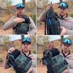 Chardime Fishing Sling Pack with multiple pockets, waterproof fishing Backpack with adjustable straps for anglers - Versatile small fishing backpack(green camouflage)