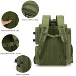 WANOON Fishing Backpack With Rod Holder,Tackle Backpack with 4 Tackle Boxes .Large Fishing Bag