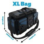 Reaction Tackle Fishing Tackle Bag - Salt Water Resistant Tackle Box, 1000D PVC Waterproof Material, Durable Liner, Removable Dividers, for 3600/3700 Trays, XL