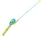 Zebco Youth Scooby Doo Floating Spincast Reel and Fishing Rod Combo, 29-Inch Fiberglass Rod, Light Power, Moderate Action, Size 20 Reel, Green