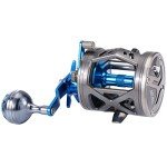 Burning Shark Trolling Reel Saltwater Level Wind Reels, Drag Reels Boat Fishing for Sea Bass Grouper Salmon- AAT40L
