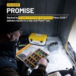 Plano EDGE 3600 Premium Tackle Utility Box, Gray and Yellow with Clear Lid, Rust-Resistant and Waterproof, Customizable Tackle Protection Organization