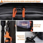 Tactical Fishing Sling Backpack Outdoor Fishing Tackle Storage Bag for Gear and Equipment Shoulder Backpacks-Gift for Men (Black)