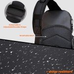 Tactical Fishing Sling Backpack Outdoor Fishing Tackle Storage Bag for Gear and Equipment Shoulder Backpacks-Gift for Men (Black)