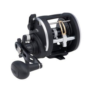 PENN Rival Level Wind Conventional Boat Fishing Reel, HT-100 Star Drag, Max of 15lb | 6.8kg, Forged and Machined Aluminum Spool,Black