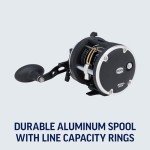PENN Rival Level Wind Conventional Boat Fishing Reel, HT-100 Star Drag, Max of 15lb | 6.8kg, Forged and Machined Aluminum Spool,Black