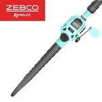Zebco Kids Rambler Spincast Reel and Fishing Rod Combo, 5-Foot 3-Inch 2-Piece Fishing Pole, Size 30 Reel, Changeable Right- or Left-Hand Retrieve, Pre-Spooled with 8-Pound Zebco Cajun Line