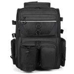 LEOMOO Fishing Tackle Backpack With Rod Holders, 40L Large Backpack for Fishing, Camping, Hiking