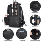 LEOMOO Fishing Tackle Backpack With Rod Holders, 40L Large Backpack for Fishing, Camping, Hiking