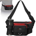 Piscifun Fishing Bag Portable Outdoor Fishing Tackle Bags Multiple Waist Bag Fanny Pack …, Black, One Size, Fishing Tackle Storage Bags