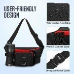 Piscifun Fishing Bag Portable Outdoor Fishing Tackle Bags Multiple Waist Bag Fanny Pack …, Black, One Size, Fishing Tackle Storage Bags