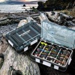 Tackle Box Organizer, 2 Packs Waterproof Fishing Tackle Box, Fishing Outdoor Storage Box Organizer with Removable Dividers, Lure Box, Plastic/Silicone,Red,Green (Silicone, Red)